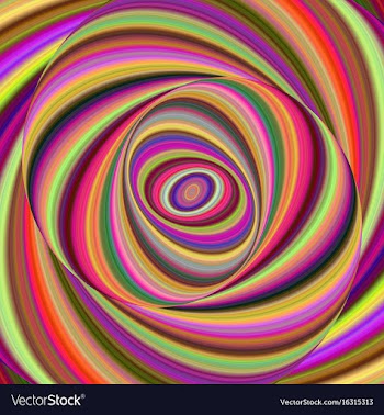 Colorful ellipse digital art background vector image