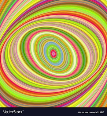 Colorful ellipse digital art background vector image