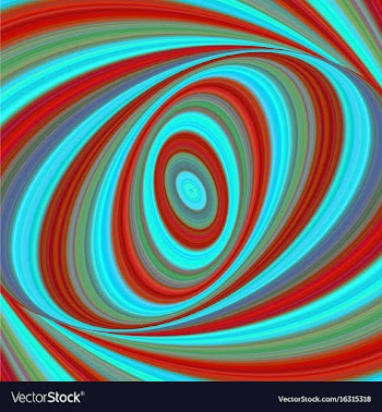 Colorful ellipse digital art background vector image