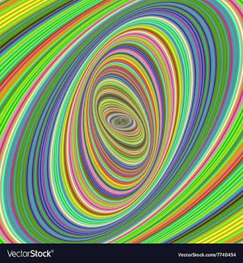Colorful ellipse fractal design background vector image