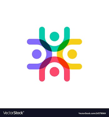 Colorful family human people logo icon vector image