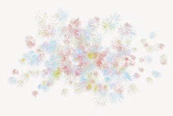 Colorful fireworks, isolated illustration | Free Photo - rawpixel