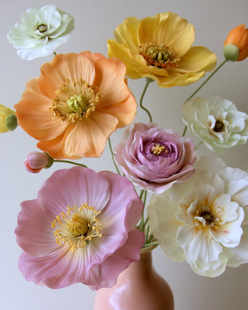 Colorful Floral Arrangement in Painterly Style