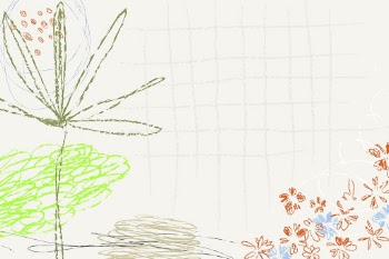 Colorful floral background, crayon scribble | Free PSD - rawpixel
