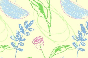 Colorful floral background, crayon scribble | Free Vector - rawpixel
