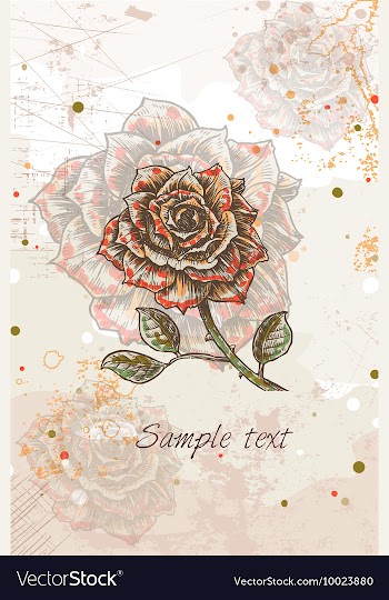 Colorful floral background vector image