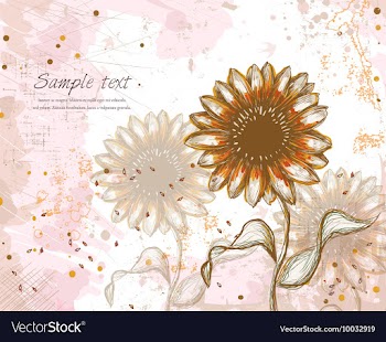 Colorful floral background vector image