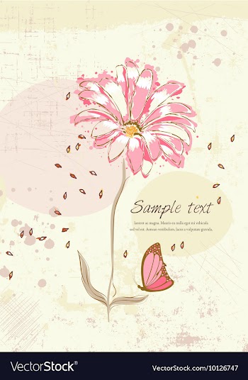 Colorful floral background vector image