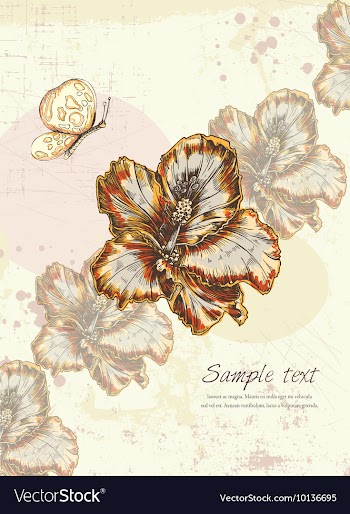 Colorful floral background vector image