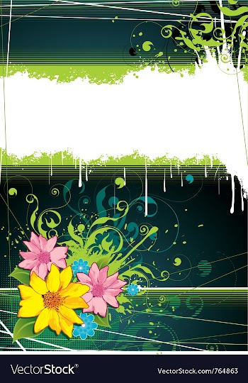  					Colorful floral background vector image														