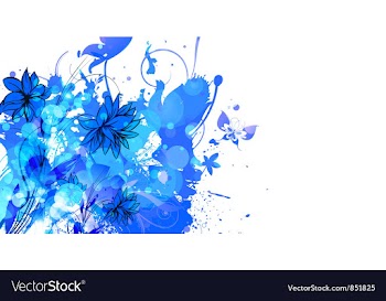 Colorful floral background vector image