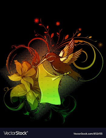 Colorful floral background vector image