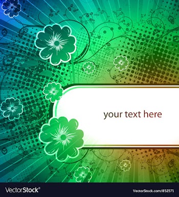 Colorful floral background vector image
