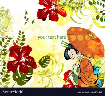 Colorful floral background vector image
