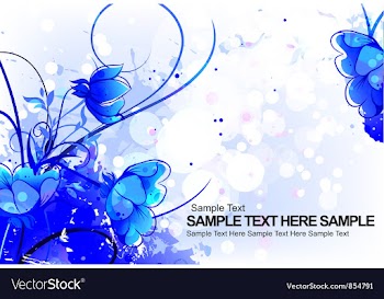 Colorful floral background vector image