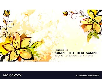 Colorful floral background vector image