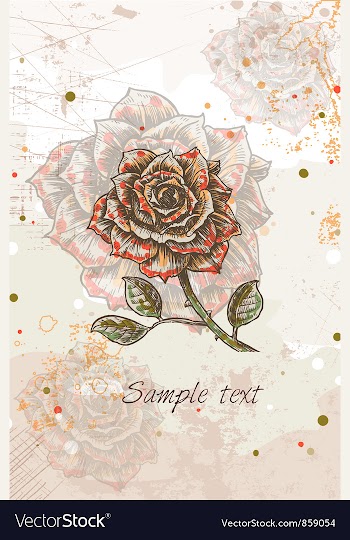 Colorful floral background vector image
