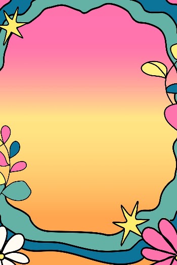 Colorful floral frame, botanical illustration | Free PSD - rawpixel