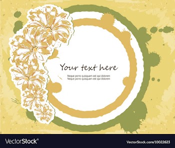 Colorful floral frame vector image