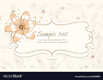 Colorful floral frame vector image