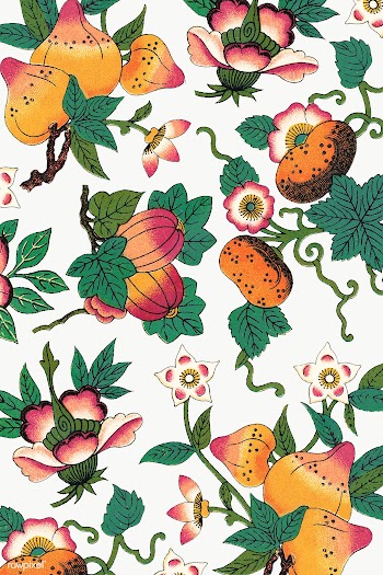 Colorful floral patterned background design element | Free  transparent png - 2272248
