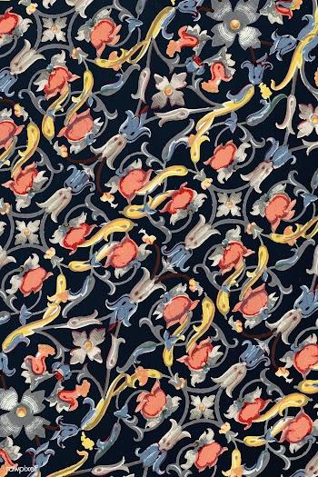 Colorful floral patterned background design vector  | Free  vector - 2332194
