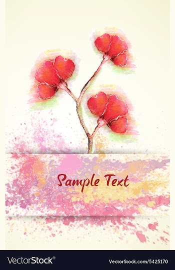 Colorful floral vector image