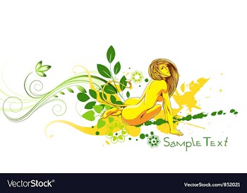Colorful floral vector image