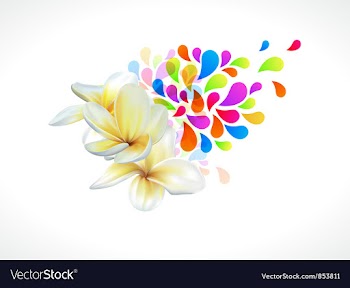Colorful floral vector image