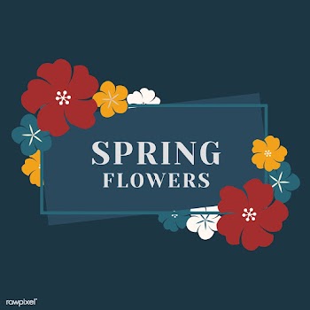Colorful flower border | Free stock vector - 553155