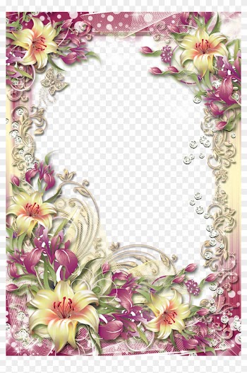 Colorful Flower Borders And Frames 96668 - Flower Border Frames Png