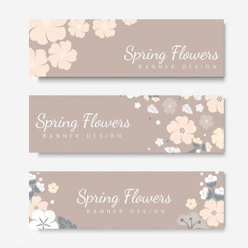 Colorful flower card template set | Free stock vector - 553134