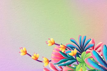 Colorful flowers background, tropical gradient | Free Photo Illustration - rawpixel