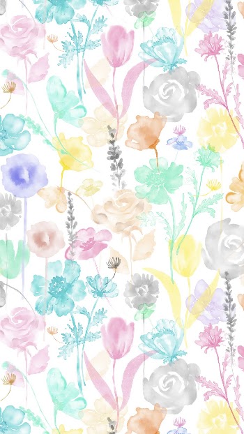 Colorful flowers iPhone wallpaper, watercolor | Free Photo Illustration - rawpixel