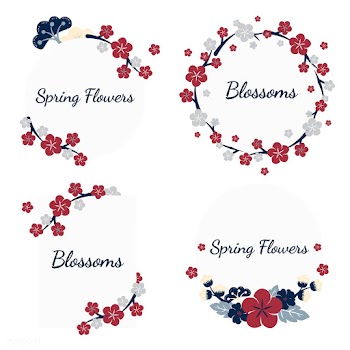 Colorful flowers set | Free stock vector - 553150
