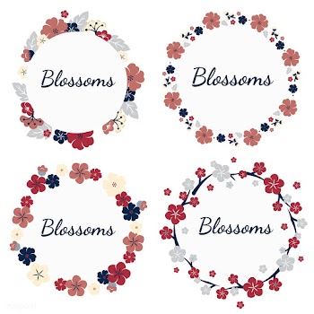 Colorful flowers set | Free stock vector - 553166