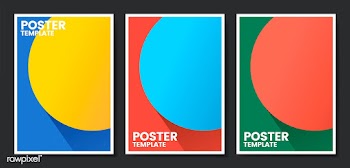 Colorful flyer template design illustration | Free stock vector - 458324