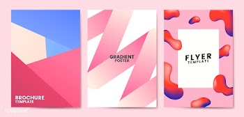 Colorful flyer template design illustration | Free stock vector - 458327