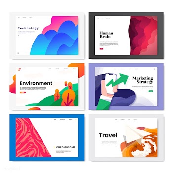 Colorful flyer template design illustration | Free stock vector - 458370