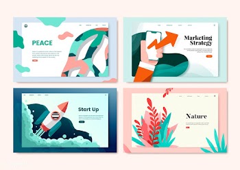 Colorful flyer template design illustration | Free stock vector - 458412