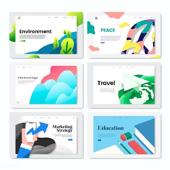 Colorful flyer template design illustration | Free stock vector - 458426