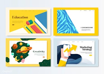 Colorful flyer template design illustration | Free stock vector - 458430