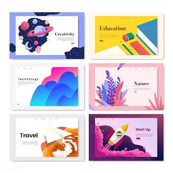 Colorful flyer template design illustration | Free stock vector - 458432