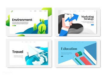 Colorful flyer template design illustration | Free stock vector - 458449