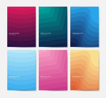Colorful flyer template design illustration Free Vector