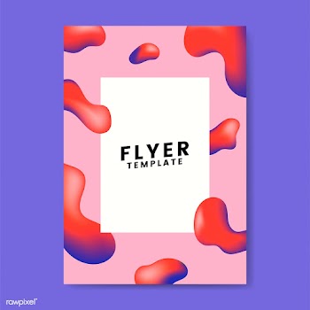 Colorful flyer template graphic design | Free stock vector - 458311