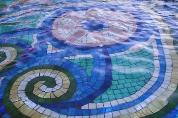 Colorful fountain