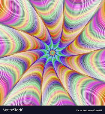 Colorful fractal digital art background design vector image
