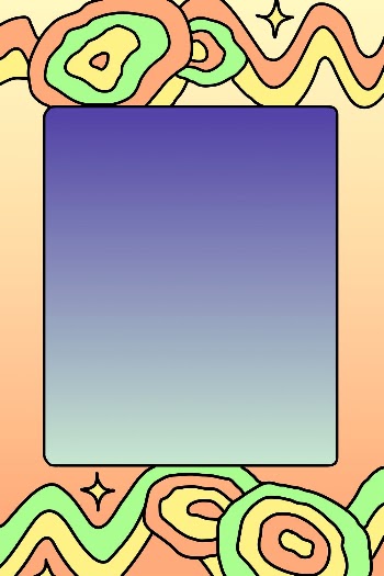 Colorful frame doodle design gradient | Free Vector - rawpixel