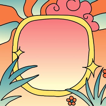 Colorful frame, tropical summer design | Free PSD - rawpixel